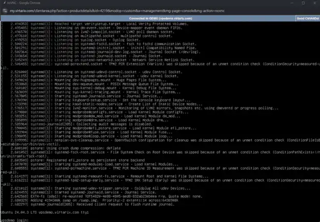 Method 1: Using noVNC in Your Browser (Recommended) - How to Connect to Your Server Using VNC