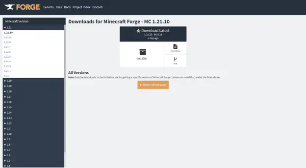 Download and Prepare Forge Server - How to Setup a Minecraft Forge Server