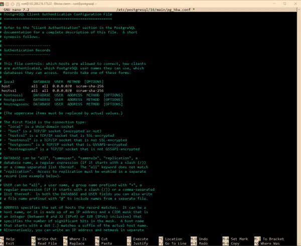 Step 4: Edit the pg_hba.conf File - Setting Up and Connecting to PostgreSQL on a VPS